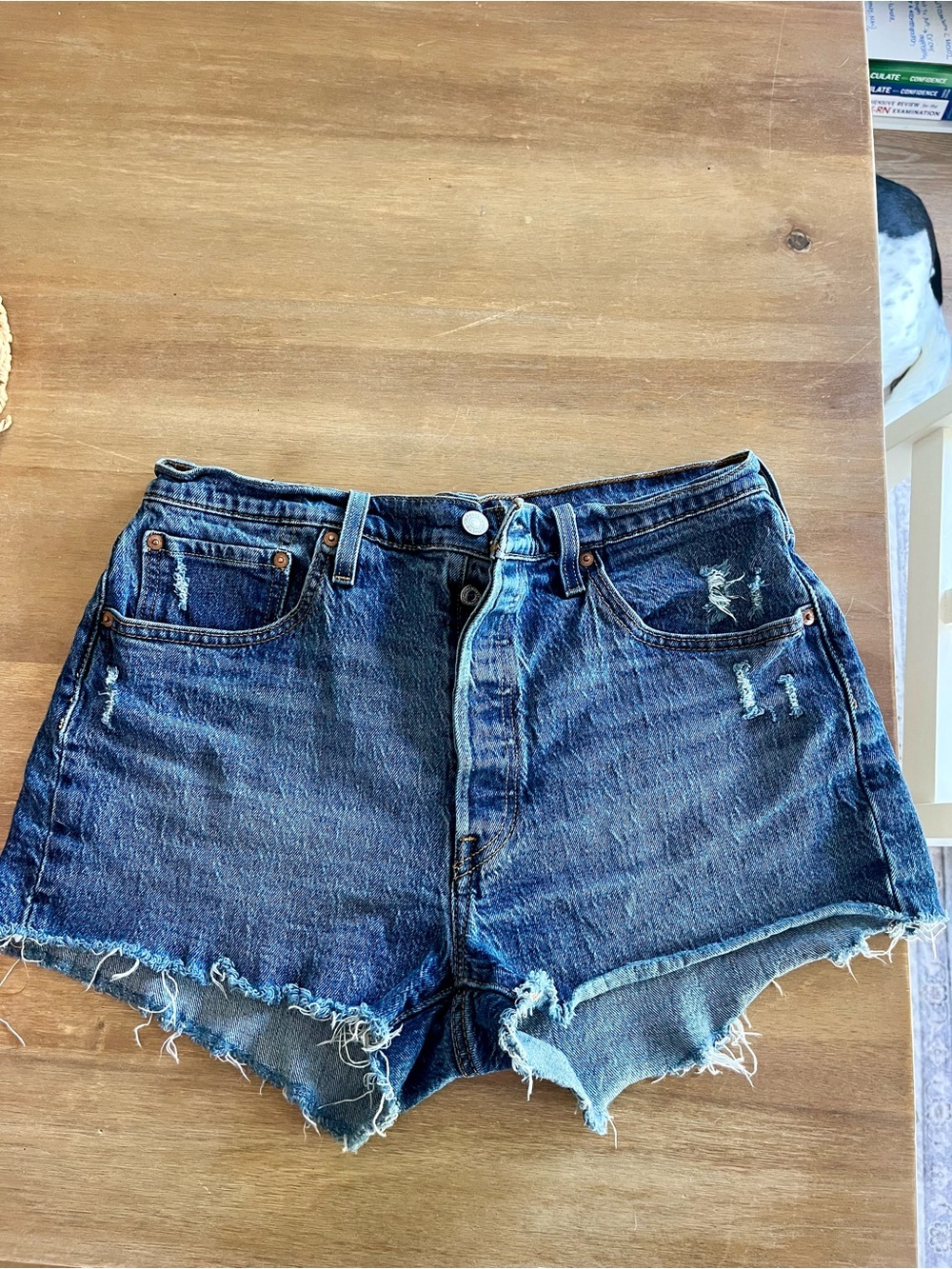 Levi’s 501 Women’s Original Denim Shorts W32 Dark Wash